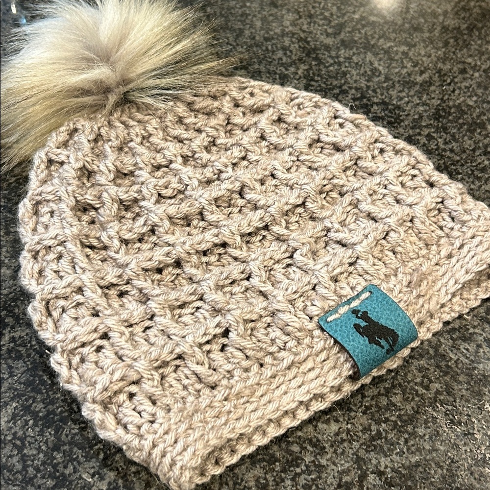Knit Beanie with Pom Pom